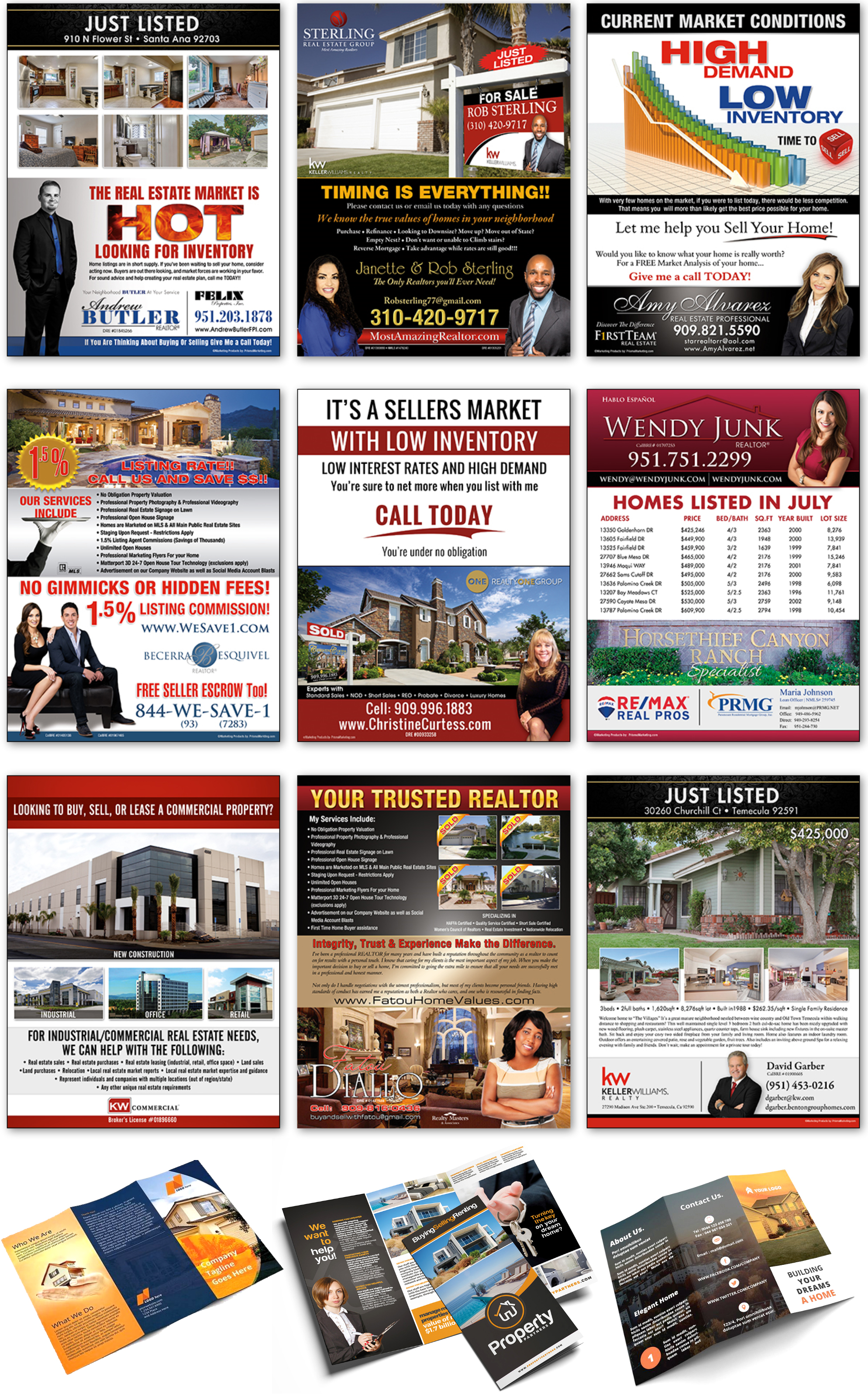 Logos, Photography, Business Cards, Postcards, Flyers, Door Hangers, Signs, Magnets, Banners, Greeting Cards